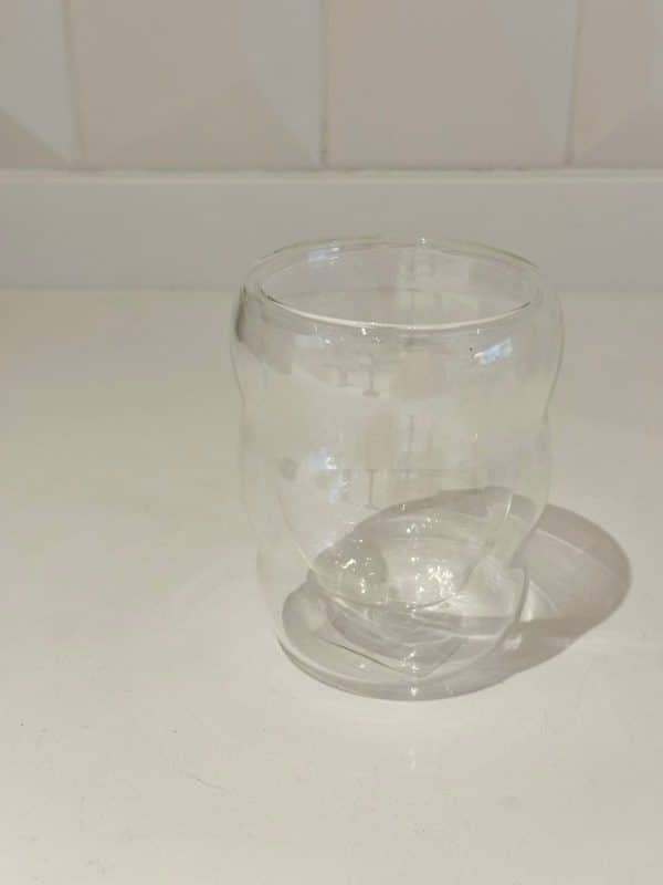 VASO VIDRIO DOBLE BOMBE ONDA 350ML