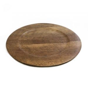 POSA PLATO / PLATO DE SITIO ANGOLA PREMIUM SIMIL MADERA 33 CM
