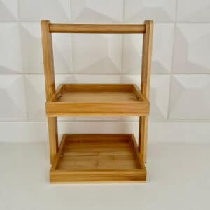 ESTANTE 2 PISO BAMBU