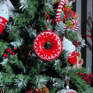 Colgante galletita roja