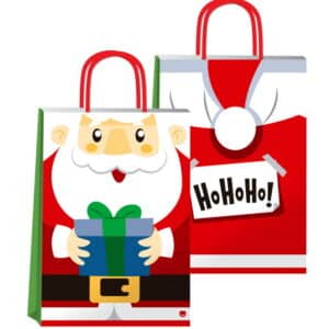 BOLSA PAPEL HO HO HO 22 X 30