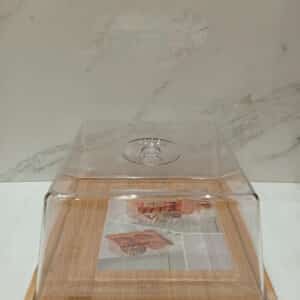 BANDEJA BAMBU T/CAMPANA ACRILICO