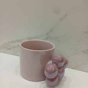 TAZA CERAMICA FLOR COLOR 340ML