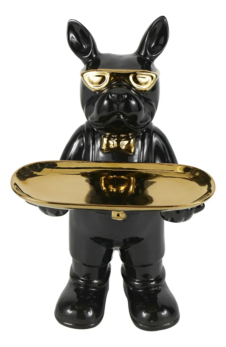 ESCULTURA DE CERAMICA BULLDOG FRANCÉS - Imagen 2