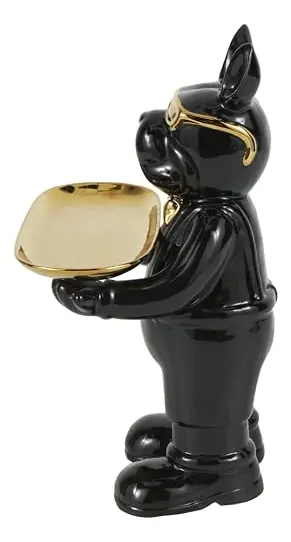 ESCULTURA DE CERAMICA BULLDOG FRANCÉS - Imagen 4