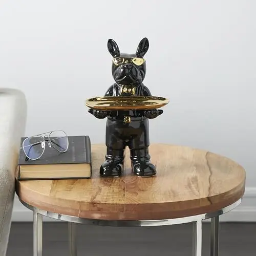 ESCULTURA DE CERAMICA BULLDOG FRANCÉS - Imagen 3