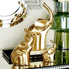 FIGURA ELEFANTE DE ALUMINIO 30CM