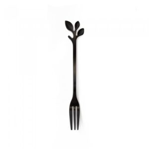 SETX6 MINI TENEDORES LEAF HOME CONCEPT ACERO BLACK